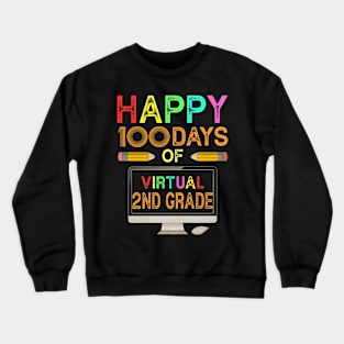 100 days of school 2nd grade Crewneck Sweatshirt